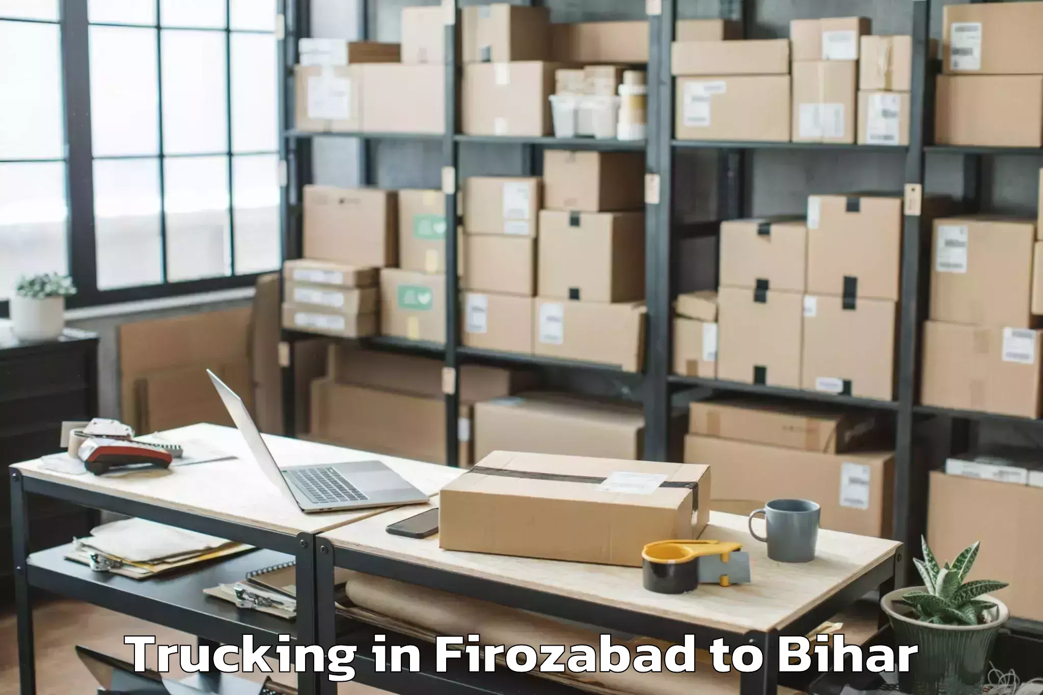 Book Firozabad to Islamnagar Aliganj Trucking Online